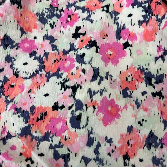 Universal Thread floral print one shoulder puff sleeve cropped top size XXL - Picture 10 of 10